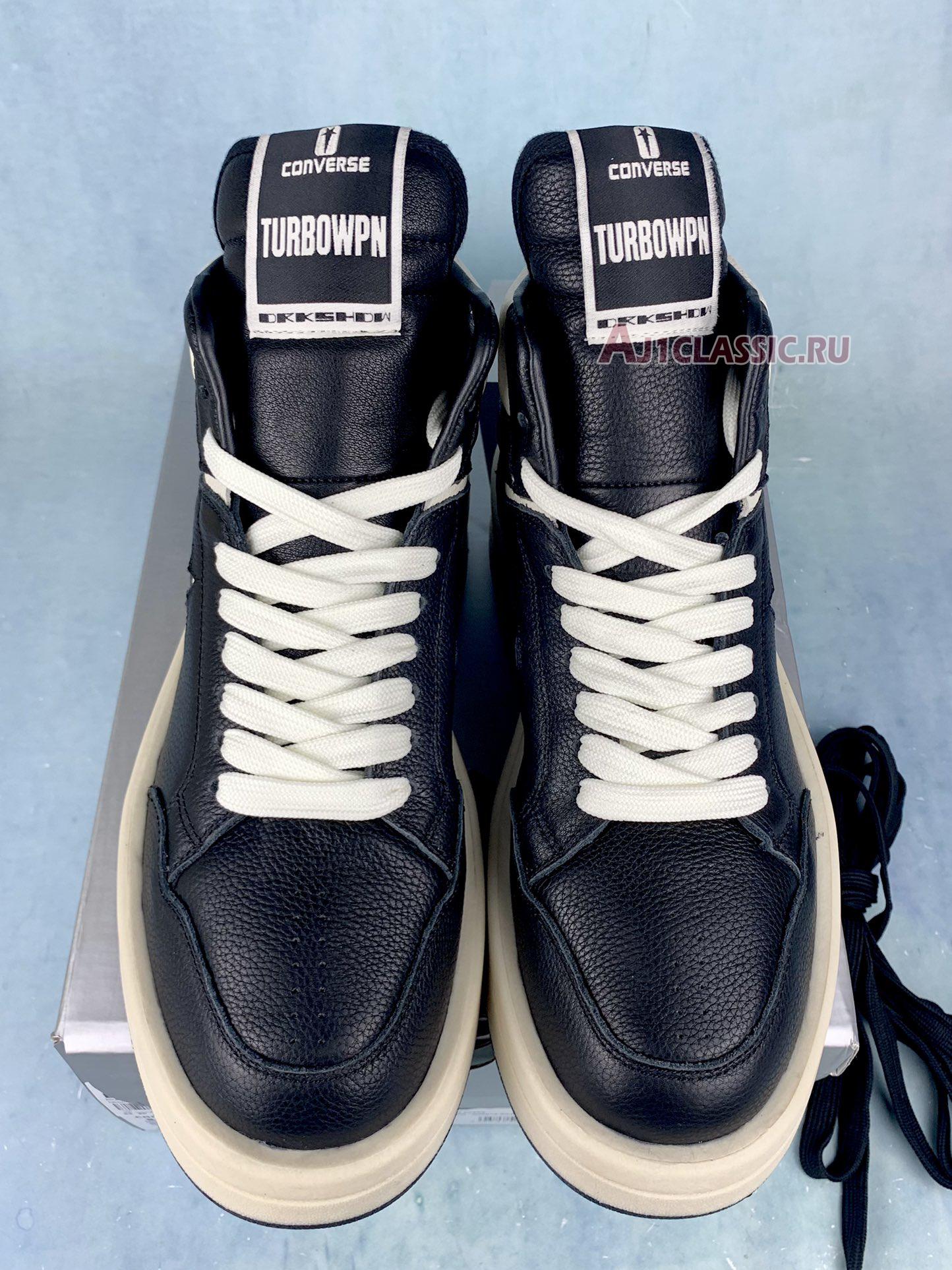 New Rick Owens x Converse TURBOWPN Mid "Black Cloud Cream" A03945C Shoes