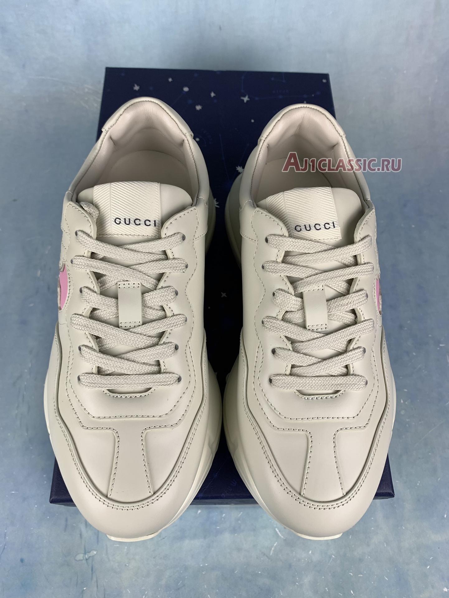 Gucci Wmns Rhyton Sneaker "Ivory Wild Rose" 757887 UPG70 9564