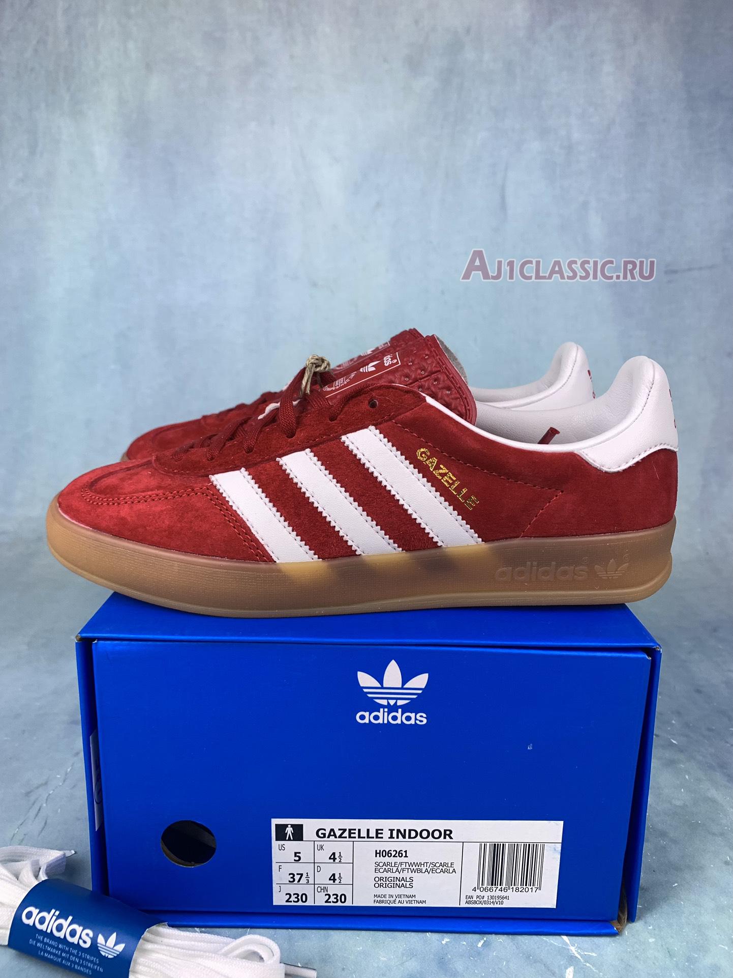 New Adidas Gazelle Indoor "Scarlet Gum" H06261 Shoes