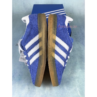 Adidas Gazelle Indoor Blue Fusion Gum HQ8717 Blue Fusion/Footwear White/Gold Metallic Mens Womens Shoes