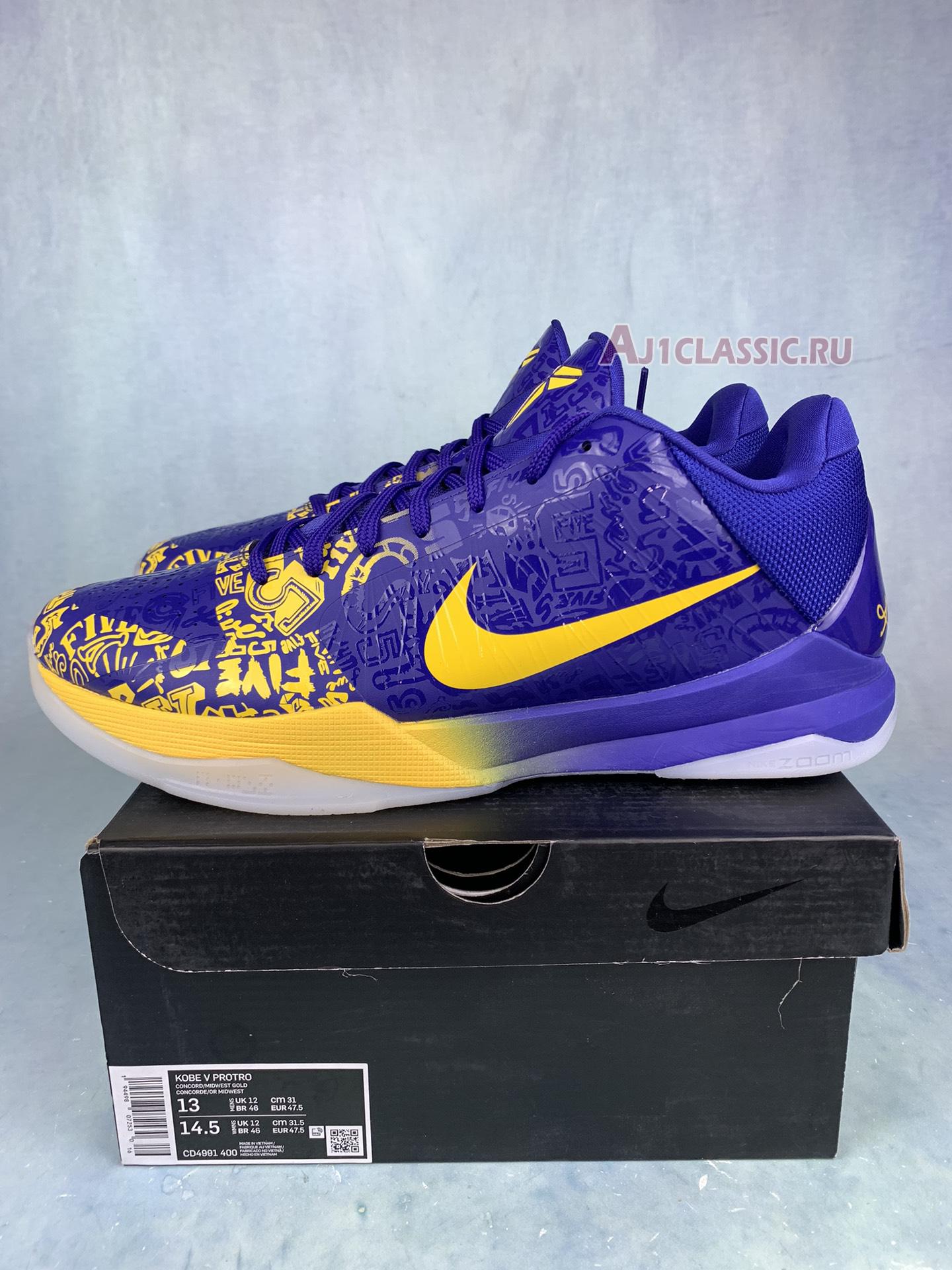 New Nike Zoom Kobe 5 Protro "5 Rings" CD4991-400-1 Shoes