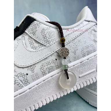 Nike Air Force 1 Low x Clot White Silk Jade Pendant 315166-100 White/Black Mens Womens Shoes