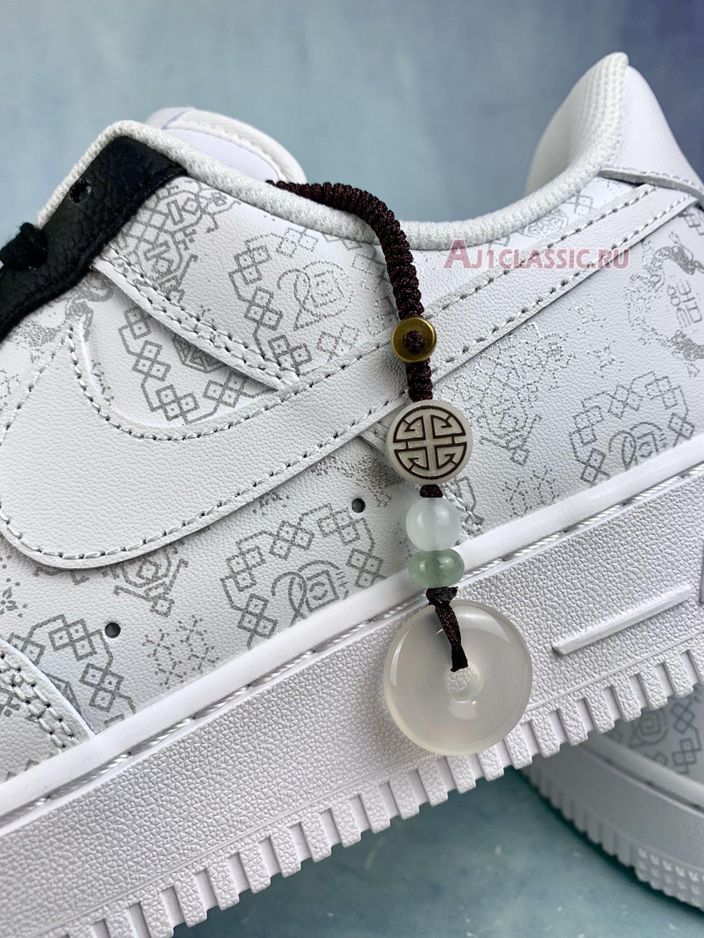 New Nike Air Force 1 Low x Clot "White Silk Jade Pendant" 315166-100 Shoes