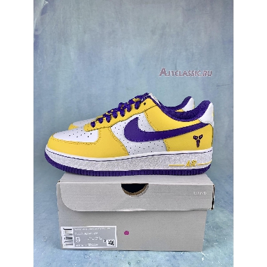 Nike Air Force 1 Low Kobe Bryant 314192-151 White/Varsity Purple-Varsity Maize Mens Womens Shoes