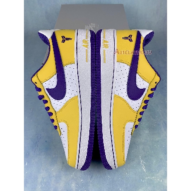 Nike Air Force 1 Low Kobe Bryant 314192-151 White/Varsity Purple-Varsity Maize Mens Womens Shoes