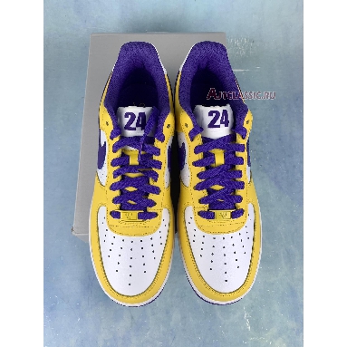 Nike Air Force 1 Low Kobe Bryant 314192-151 White/Varsity Purple-Varsity Maize Mens Womens Shoes