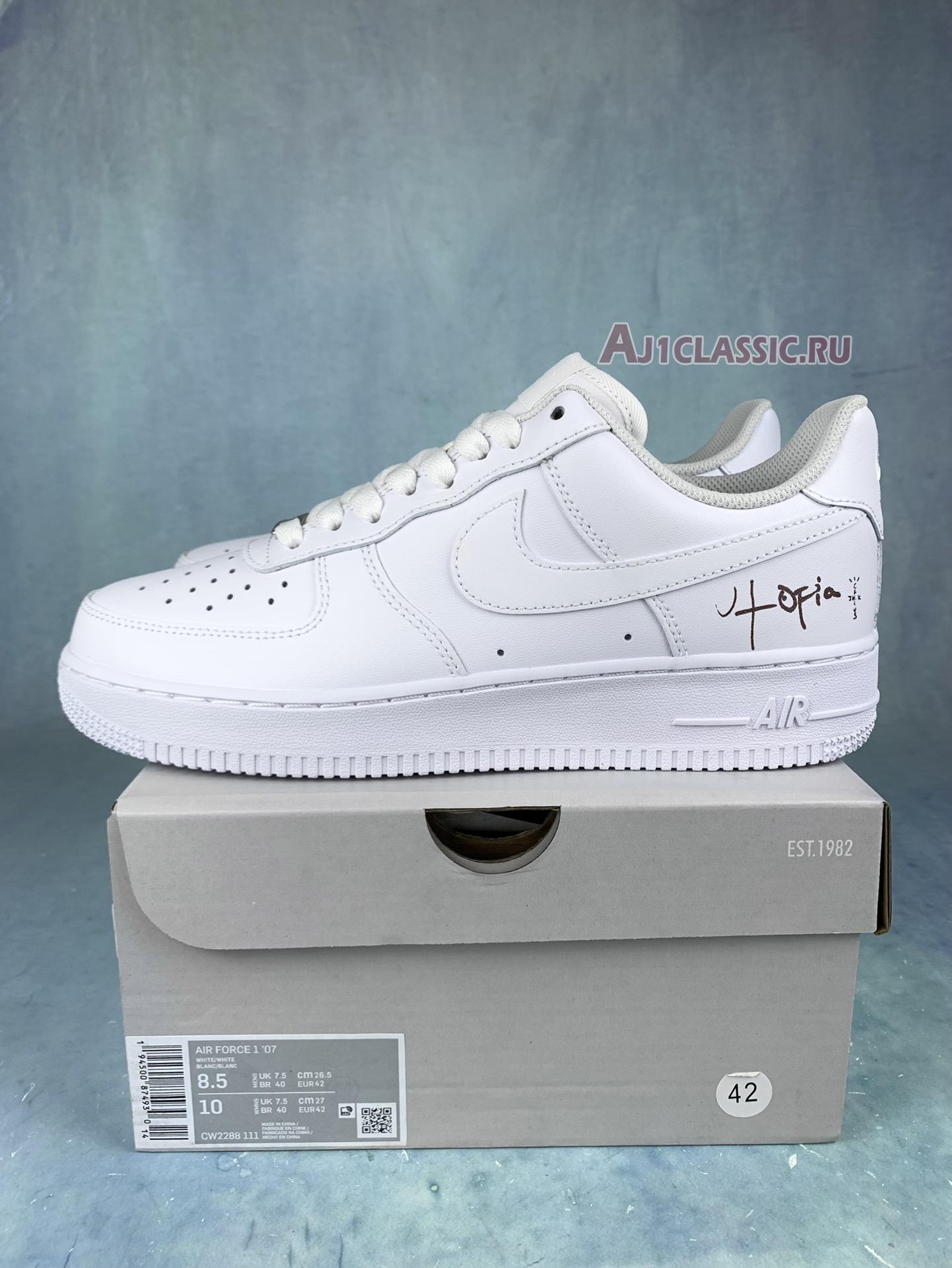 New Travis Scott x Air Force 1 "Utopia" CW2288-111-TSUT-AF01 Shoes