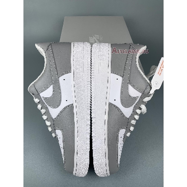 Nike Air Force 1 07 Wolf Grey White FD9763-101 White/Wolf Grey/White Mens Womens Shoes