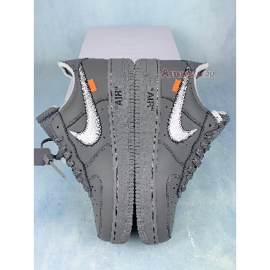 Off-White x Nike Air Force 1 Low Ghost Grey DX1419-500 Ghost Grey/Silver Mens Womens Shoes