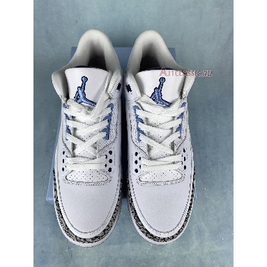 Air Jordan 3 Retro UNC CT8532-104-1 White/Valor Blue/Tech Grey Sneakers