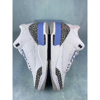 Air Jordan 3 Retro UNC CT8532-104-1 White/Valor Blue/Tech Grey Sneakers