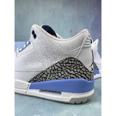 Air Jordan 3 Retro UNC CT8532-104-1 White/Valor Blue/Tech Grey Mens Womens Shoes