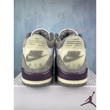 A Ma Maniere x Air Jordan 3 Retro SP Raised By Men DH3434-110-1 White/Medium Grey-Violet Ore-White Sneakers