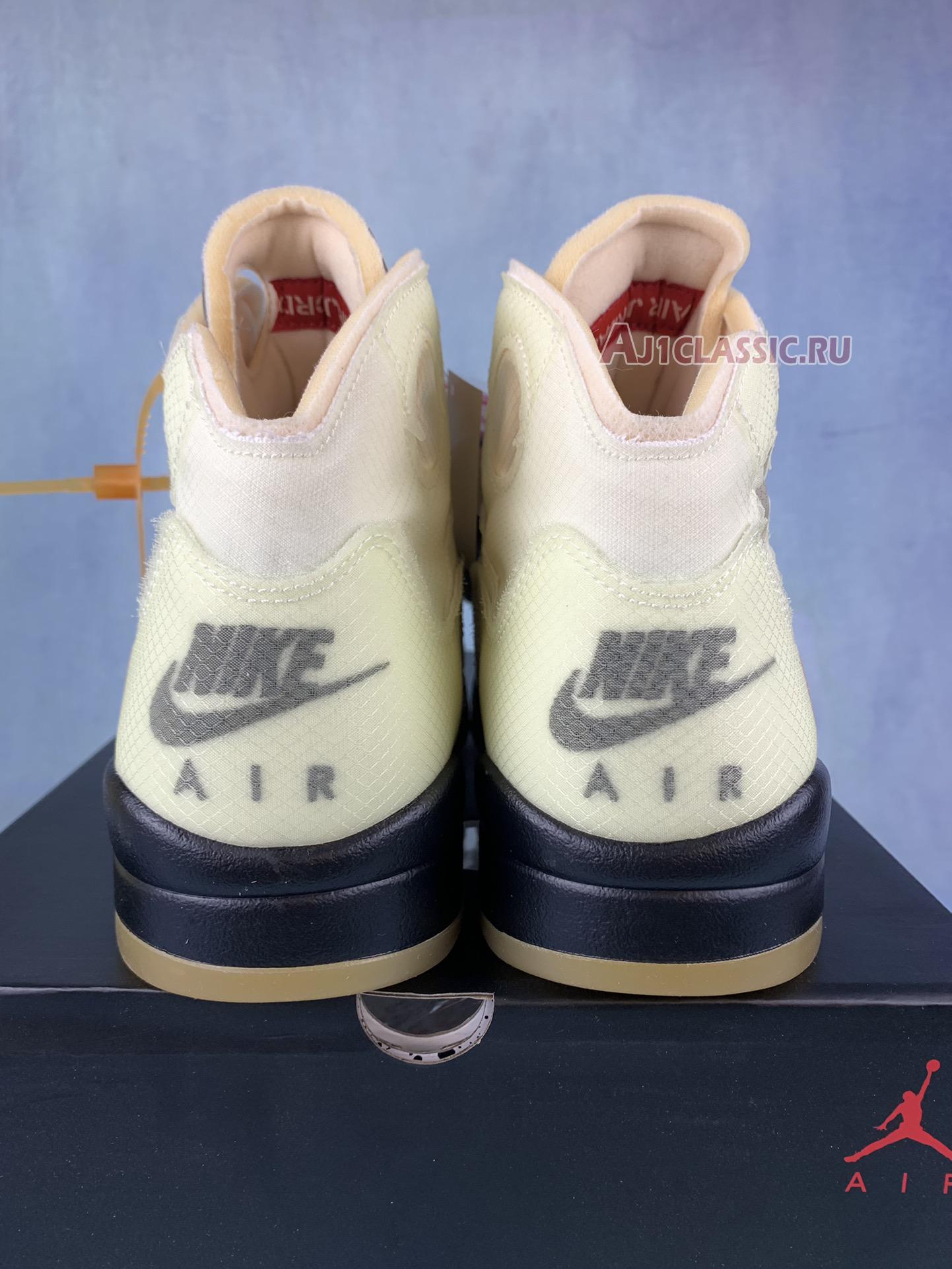 New Off-White x Air Jordan 5 SP "Sail" DH8565-100-1 Shoes