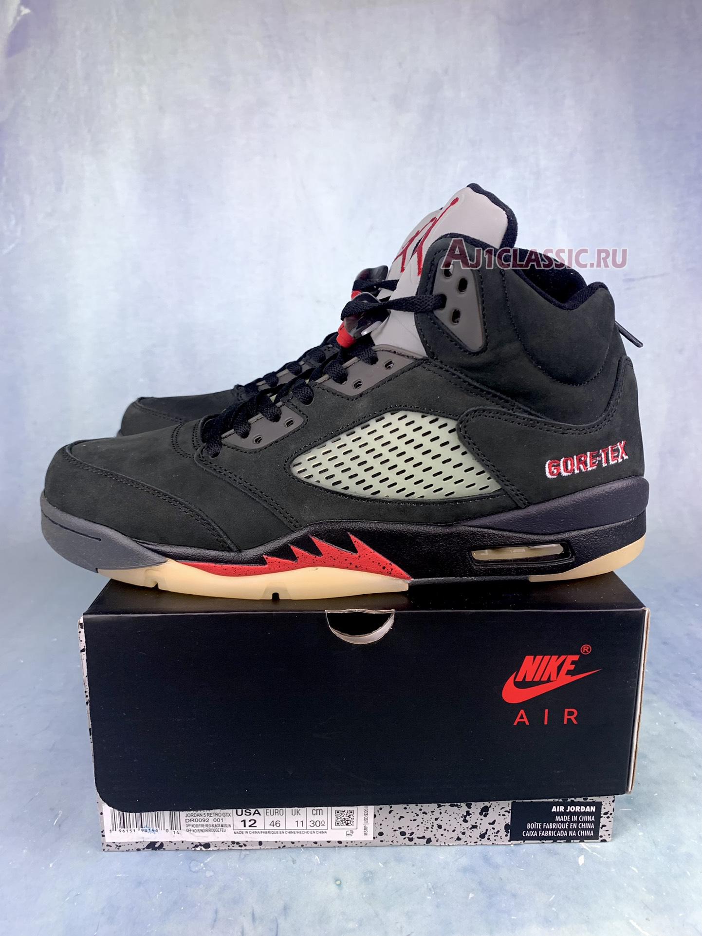 New Air Jordan 5 Retro Gore-Tex "Off-Noir" DR0092-001 Shoes