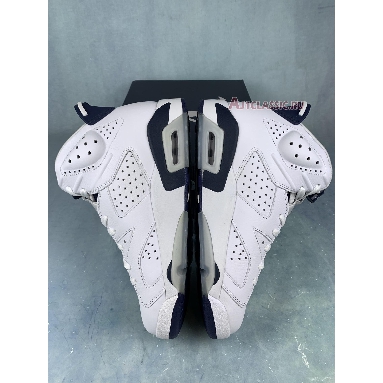 Air Jordan 6 Retro Midnight Navy CT8529-141-1 White/Midnight Navy Sneakers