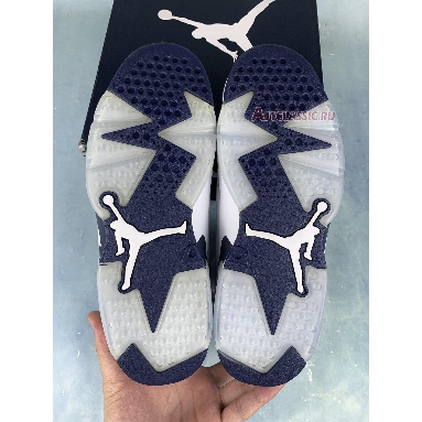 Air Jordan 6 Retro Midnight Navy CT8529-141-1 White/Midnight Navy Sneakers