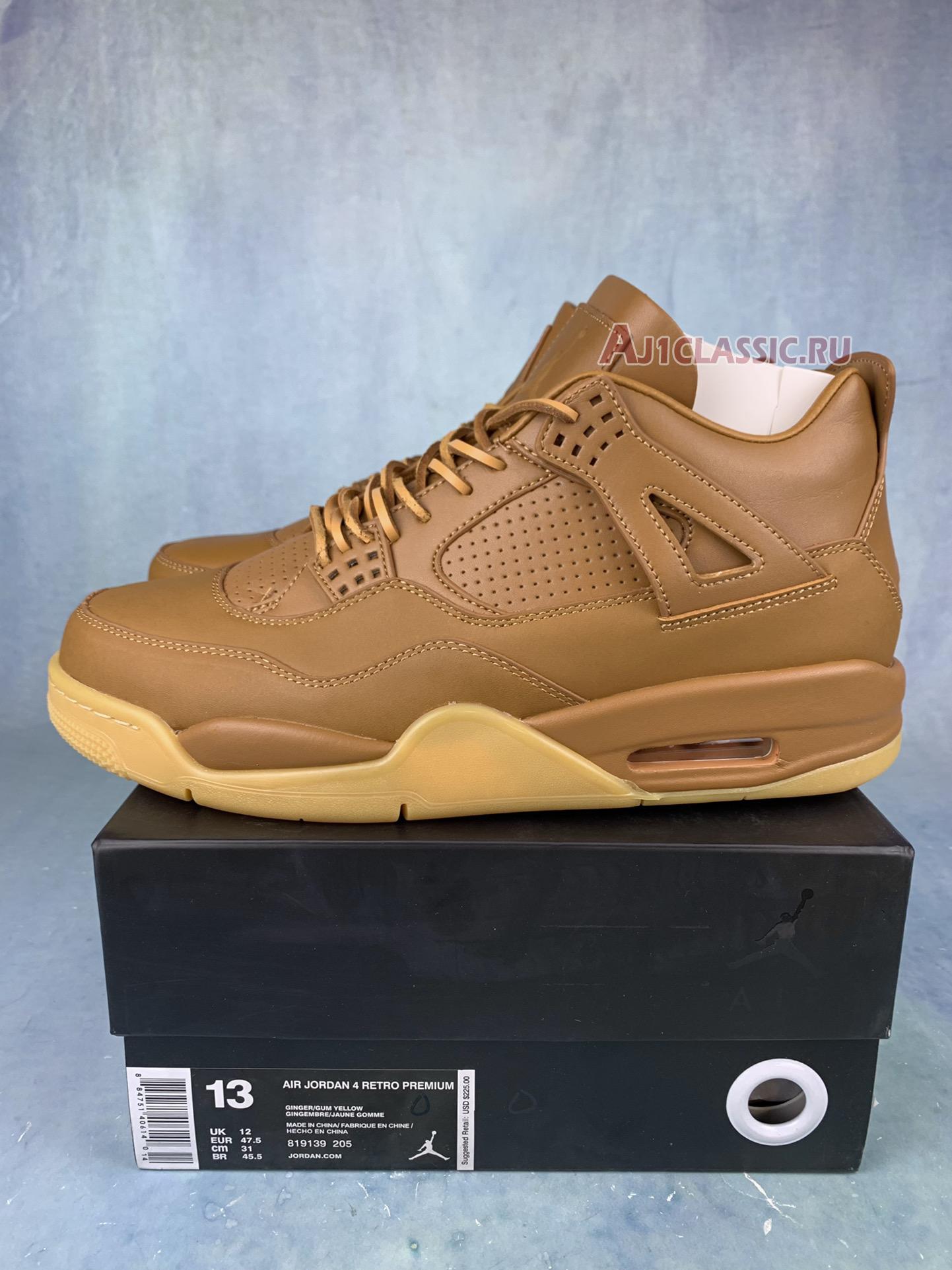 New Air Jordan 4 Retro Premium "Wheat" 819139-205 Shoes