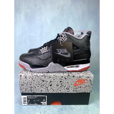 Air Jordan 4 Retro Bred Reimagined FV5029-006 Black/Fire Red/Cement Grey/Summit White Mens Womens Shoes