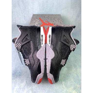 Air Jordan 4 Retro Bred Reimagined FV5029-006 Black/Fire Red/Cement Grey/Summit White Mens Womens Shoes