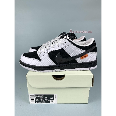 Nike SB x TIGHTBOOTH Dunk Low Pro FD2629-100 White/Black/Safety Orange Mens Womens Shoes