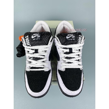 Nike SB x TIGHTBOOTH Dunk Low Pro FD2629-100 White/Black/Safety Orange Mens Womens Shoes