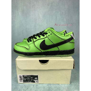 The Powerpuff Girls x Nike Dunk Low Pro SB QS Buttercup FZ8319-300 Mean Green/Black/Lotus Pink Mens Womens Shoes