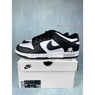 Nike Dunk Low Black White Panda DD1391-100-6 White/Black/White Mens Womens Shoes