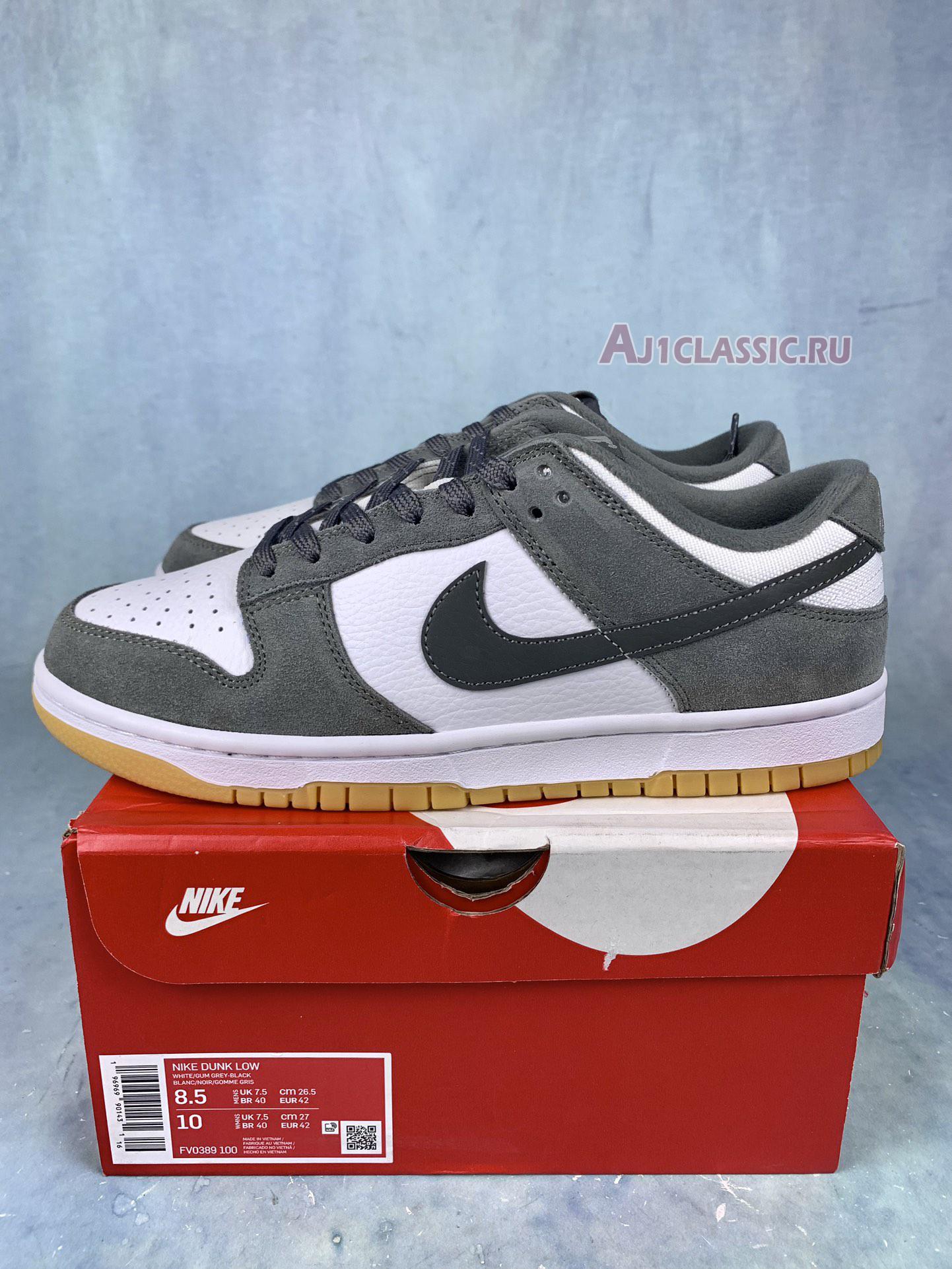 New Nike Dunk Low "Smoke Grey Gum" FV0389-100 Shoes