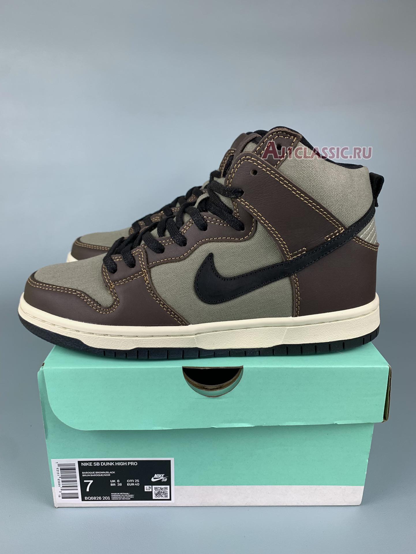 New Nike Dunk SB High Pro "Baroque Brown" BQ6826-201 Shoes