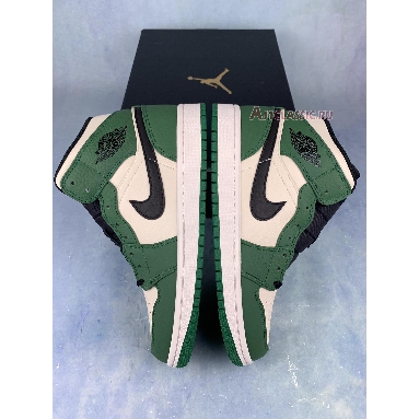 Air Jordan 1 Mid Pine Green 852542-301-1 Pine Green/Sail-Black Mens Womens Shoes