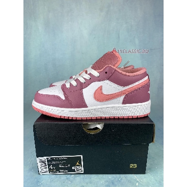 Air Jordan 1 Low GS Desert Berry 553560-616 Desert Berry/Coral Chalk/White Sneakers