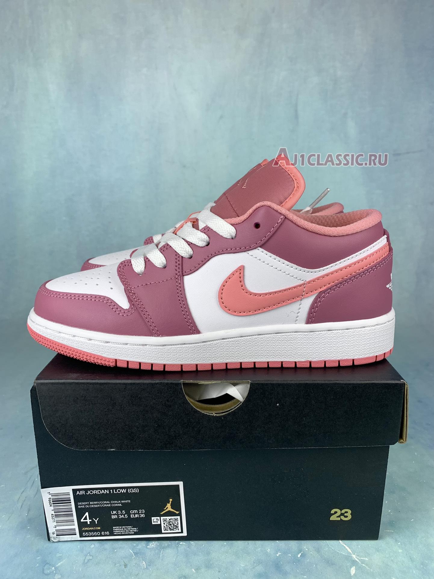 Air Jordan 1 Low GS "Desert Berry" 553560-616