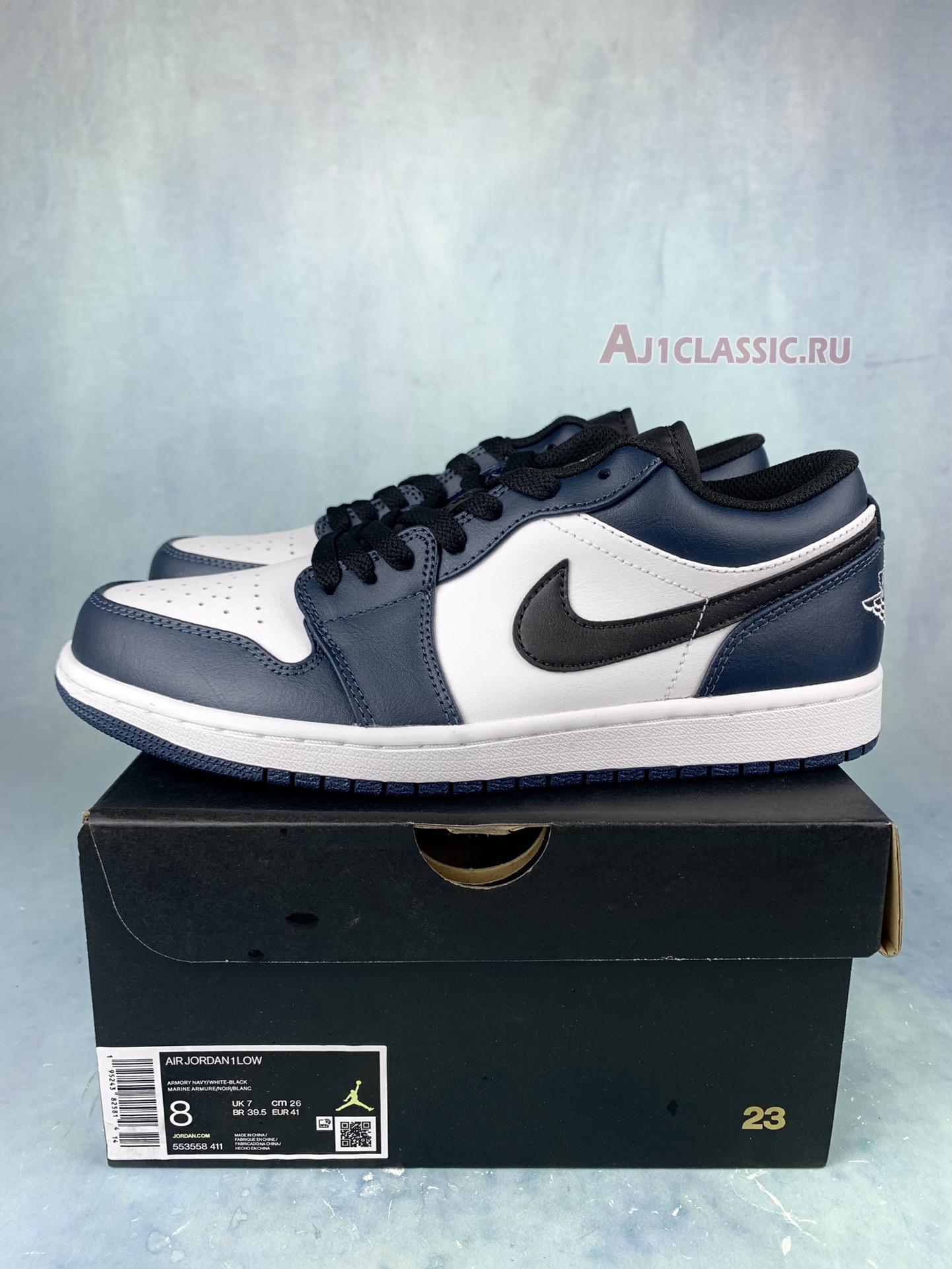 New Air Jordan 1 Low "Dark Teal" 553558-411-1 Shoes