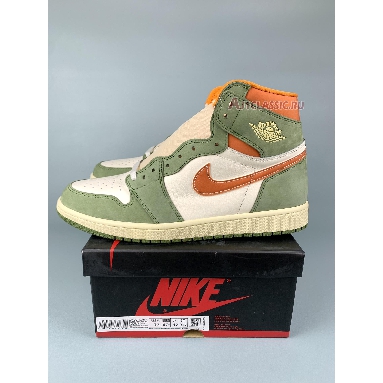 Air Jordan 1 Retro High OG Craft - Celadon FB9934-300 Celadon/Sky J Light Olive/Bright Mandarin/Coconut Milk/Pale Ivory Sneakers