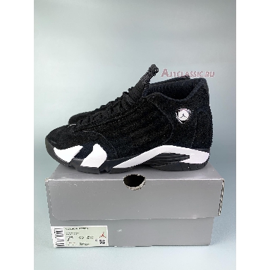 Air Jordan 14 Retro Black White 487471-016 Black/Black/White/University Red Mens Womens Shoes