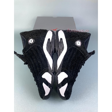 Air Jordan 14 Retro Black White 487471-016 Black/Black/White/University Red Mens Womens Shoes