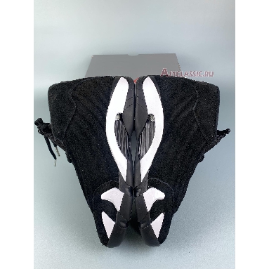 Air Jordan 14 Retro Black White 487471-016 Black/Black/White/University Red Mens Womens Shoes