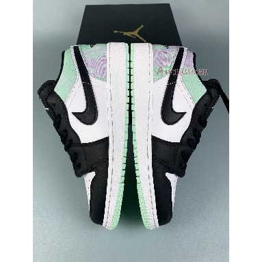 Air Jordan 1 Low SE GS Tie Dye DQ2514-100 White/Mint Foam/Black Sneakers