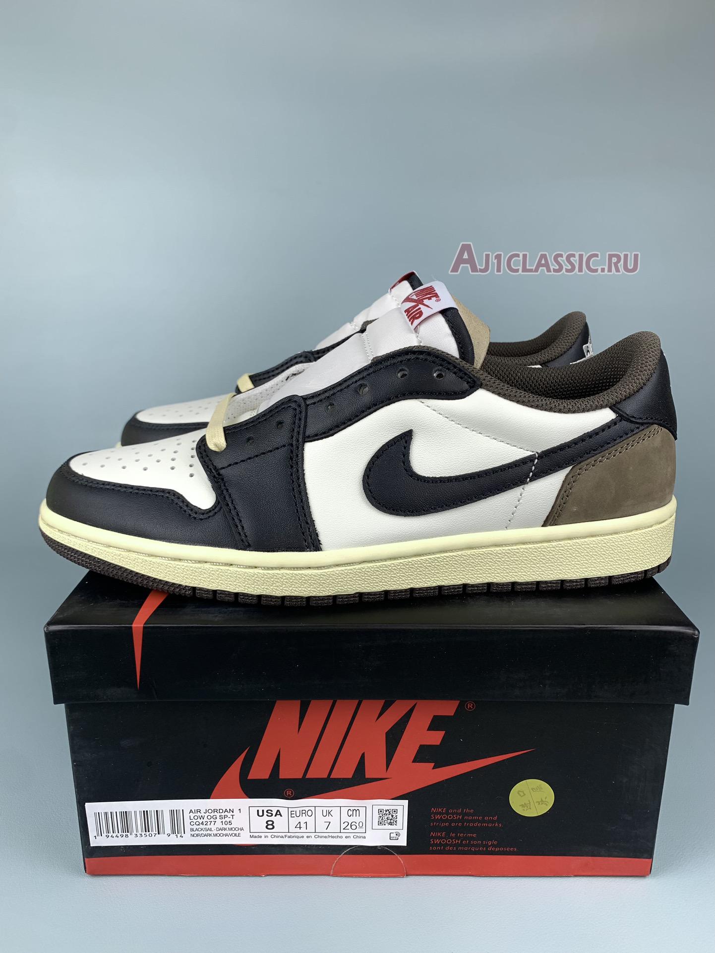 New Travis Scott x Air Jordan 1 Low "Dark Mocha" CQ4277-105-1 Shoes