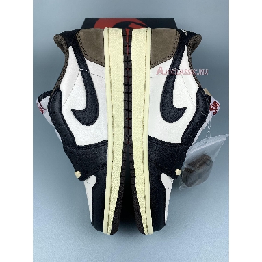 Travis Scott x Air Jordan 1 Low Dark Mocha CQ4277-105-1 Sail/Dark Mocha/Black/Black Mens Womens Shoes