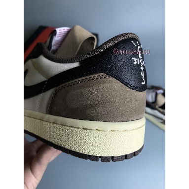 Travis Scott x Air Jordan 1 Low Dark Mocha CQ4277-105-1 Sail/Dark Mocha/Black/Black Mens Womens Shoes