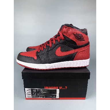 Air Jordan 1 Retro High Banned 2011 432001-001 Black/Varsity Red-White Mens Womens Shoes