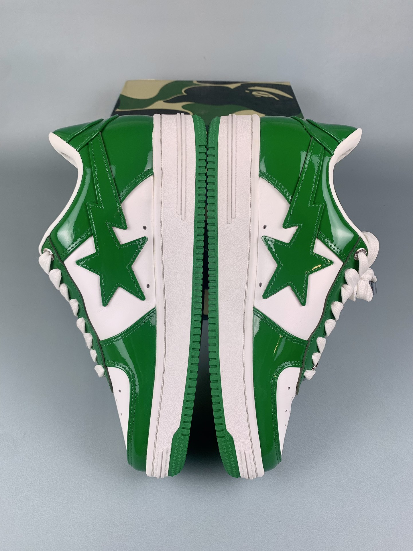 New A Bathing Ape Bapesta "Green" 1H70191001-GRA Shoes