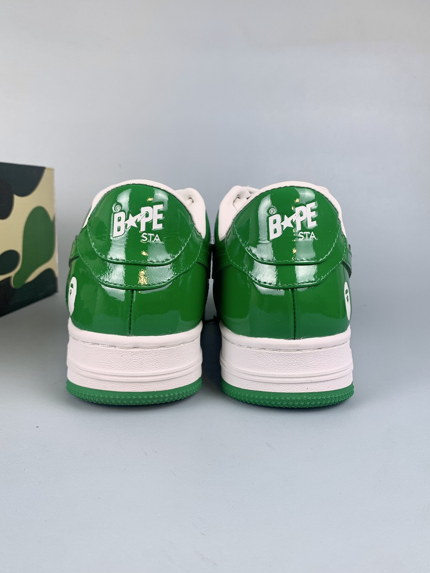 New A Bathing Ape Bapesta "Green" 1H70191001-GRA Shoes