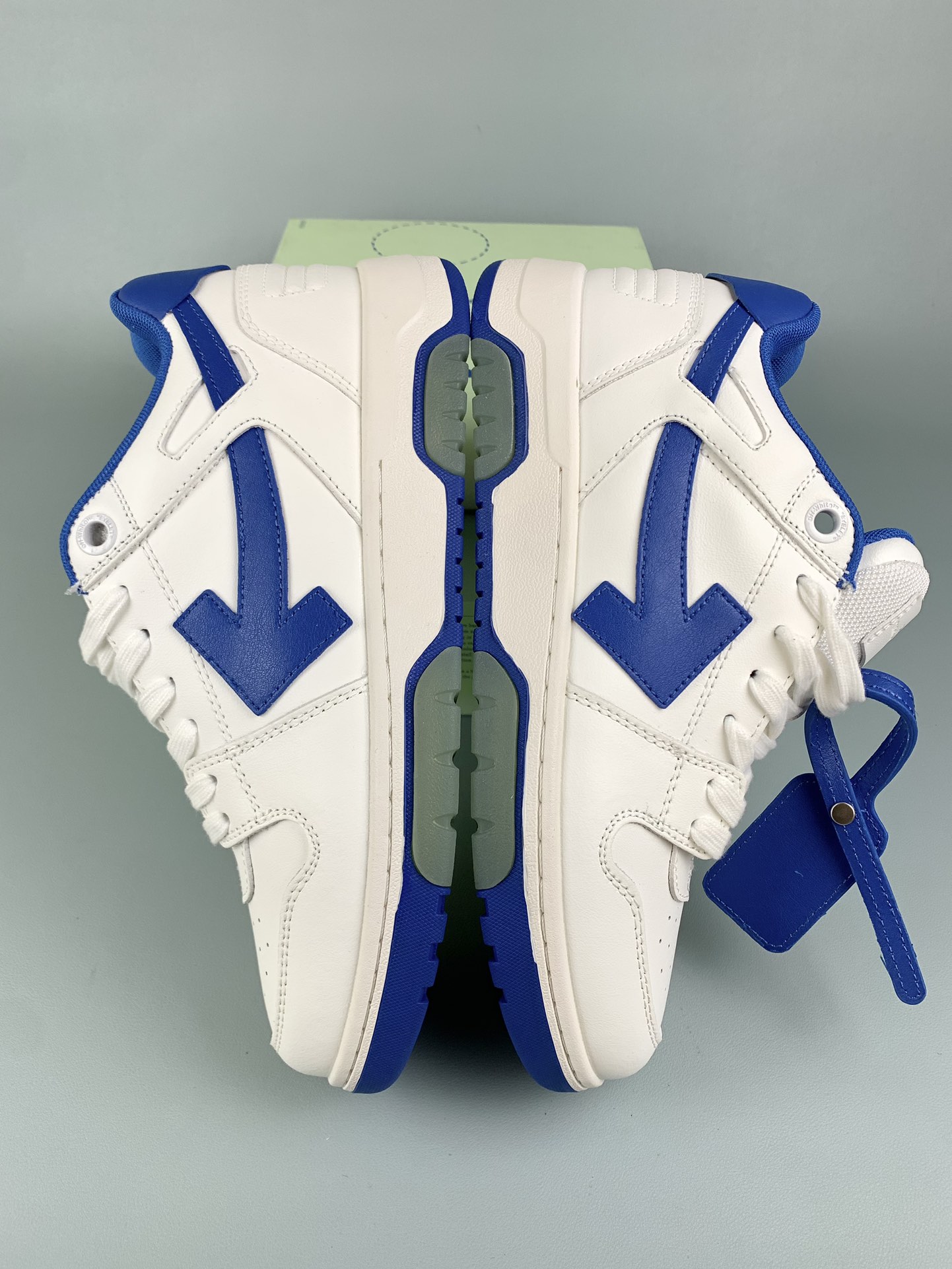 Off-White Out of Office Low "White Blue" OMIA189S21LEA0010145