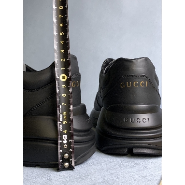 Gucci Rhyton Sneaker Black leather 721751 0G2R0 1000 Black/Black Sneakers