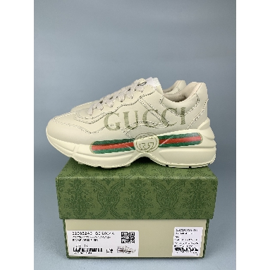 Gucci Rhyton Leather Sneaker Logo 528892-DRW00-9522 Cream/White Sneakers