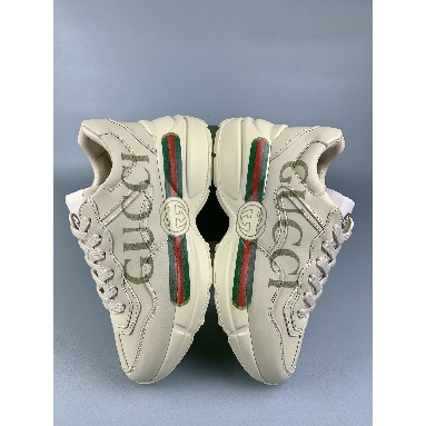 Gucci Rhyton Leather Sneaker Logo 528892-DRW00-9522 Cream/White Sneakers