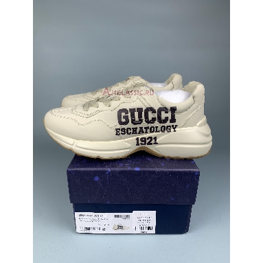 Gucci Rhyton Leather Sneaker 25 - Ivory 663340 2SH00 9522 Ivory Demetra/Navy Sneakers